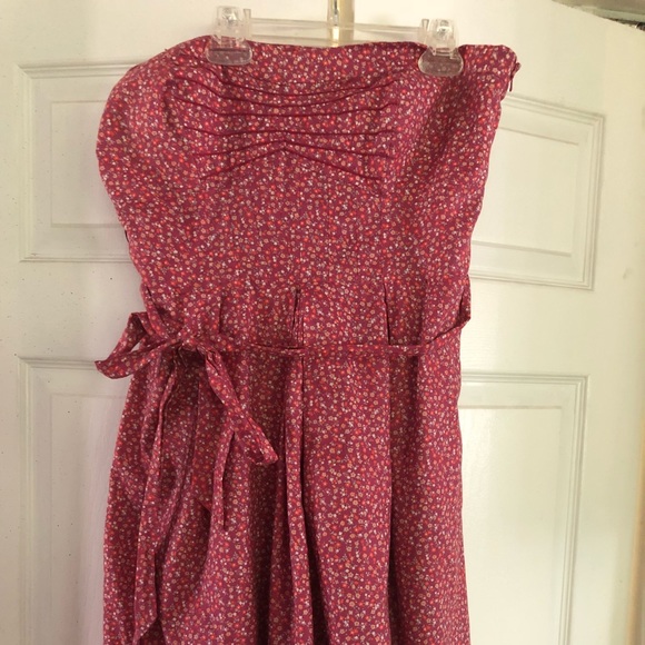American Eagle Women 14 strapless pink dress - Picture 1 of 3